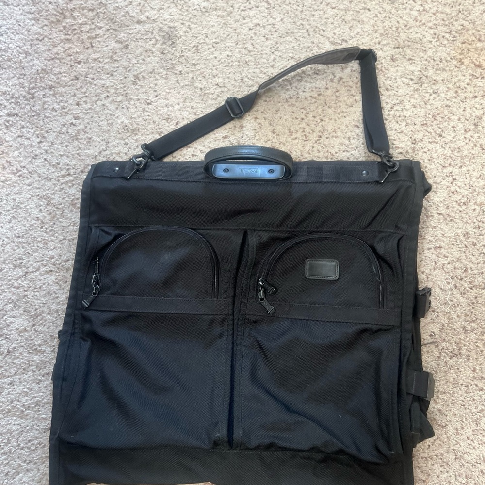 TUMI ALPHA BI FOLD GARMENT BAG BUSINESS CARRY ON BALLISTIC NYLON LUGGAGE - Picture 3 of 11